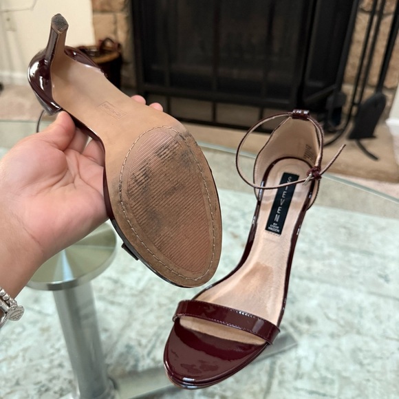 Steve Madden Burgundy Red Wine Rykie Heel Sandal Women’s Size 8.5 - Picture 7 of 8